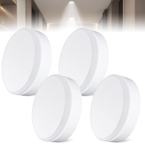 GX53 LED Leuchtmittel: 4 Stück GX53 Leuchtmittel 15W Warmweiß 3000K, GX53 LED Glühbirne LED GX53 Einbaustrahler für Schranklicht Nicht Dimmbar, GX53 LED Lampen Ersetzt Halogenlampe für Schrankleuchten