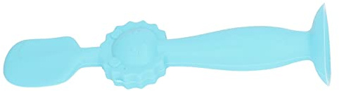 Weiche Silikon-Baby-Windelcreme-Spatel, Saugbasis, Hautfreundliche Windelcreme-Bürste für Baby-Po-Creme-Applikator (Blau)