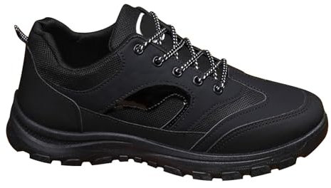 Wanderschuhe Herren Comfort Fit Runner Sneaker Atmungsaktiv Leichtewichts rutschfeste Sportschuhe Männer Joggingschuhe Leicht Straßenlaufschuhe Fitness Gym Walkingschuhe