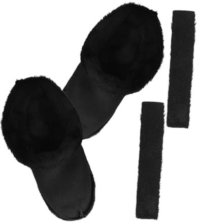 Gatuida Doublure De Chaussure De De Pantoufles Orthopédiques Pour Femmes Raclette De Pour Portes Vitrées Crochets De Rideaux Filtre Peluche Black
