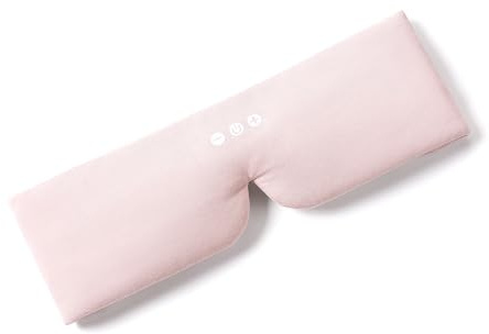 ALASKA BEAR Sleep Headphone Mask Bluetooth 5.2 HD Stereo Noise Reduction 3D Eye Mask for Sleeping Eye Contour Built-in Mask w/Thin Speakers Wireless Audio Sports Headgear(Soft Pink)