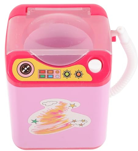 Limpiador Plástico Rosa Mini de Brochas Eléctrico de Maquillaje | Limpieza Profunda Automática, para Brochas y Esponjas de Varias Formas, 2 Pilas Aaa No Incluidas