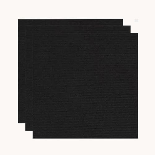 Blissbuilt 4pièces Lot de,Carreaux Moquette,Dalles Moquette carrées Autocollante,Sol Tapis Puzzle Épais,et Lavables,sans Laisser de résidus,pour Bureau,Appartement,Commercial,60 * 60cm