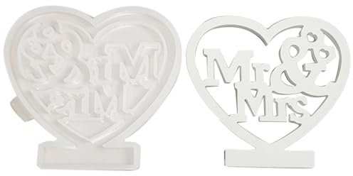 A Forma Di Cuore In Silicone – Modello Per Colata Morbida In Silicone, Modellatore Artistico Per Cemento, Accessorio Per La Formatura Di Gesso, Stampo Antiaderente Riutilizzabile Con Bordi Puli