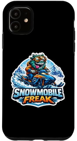 Carcasa para iPhone 11 Divertido Monstruo de Motos de Nieve Motor de Nieve Trineo Skimobile Diversión