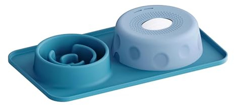 Lick Ball Bowl for Dogs 2 in 1 Anti-Choking Non-Slip Silicone Dish | 500ml Slow Feeder Dog Bowl for Licking Eating Liquid Treat Yogurt Food