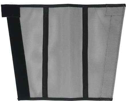 BAFOVY Protectores de Patas de Caballo Botas de Caballo de Malla 4 Piezas Envolturas de Piernas Transpirables con Diseño Antimordidas Resistente a la Abrasión Ajuste Suave para Caballos de (Black)