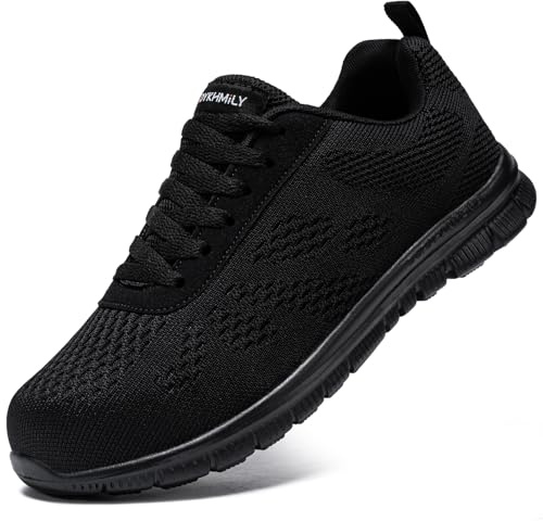 DYKHMILY Chaussures de Sécurité Hommes Basket de Securite Legere Noir 49