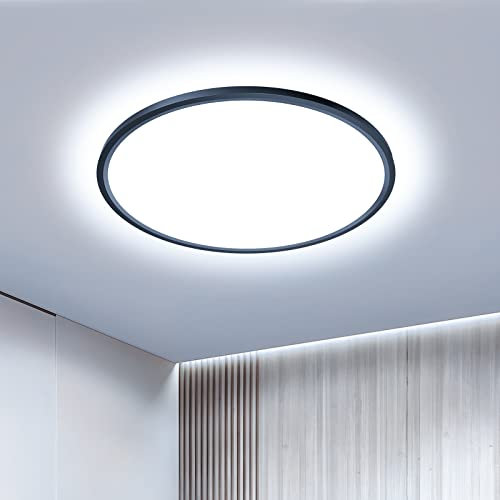OTREN Plafonnier LED Rond 36W, 6500K Éclairage de Plafond, 3240LM Lumiere Moderne, Luminaires Intérieur pour Salon, Chambre, Cuisine, Salle de Bain, Φ30CM*H2.4CM