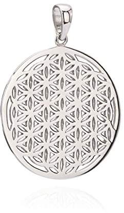 NKlaus Kettenanhänger Blume des Lebens 925 Silber oder Vergoldet 15mm-23mm anlaufgeschütztes Amulett