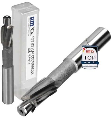 avellanador plano DIN 373 – M5, orificio pasante mediano