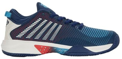 K-Swiss Performance Hypercourt Supreme HB tennissko för män, blå opal/vit de Blanc/klubba, 44,5 EU, Blue Opal Blanc De Blanc Kollipop, 44.5 EU