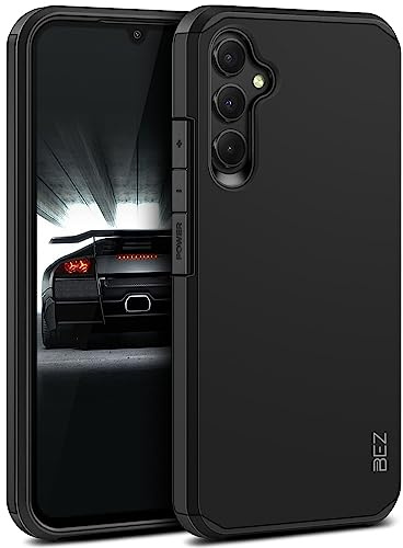 BEZ Hülle für Samsung Galaxy A34 5G Hülle, Handyhülle Tasche Stoßfestes Kompatibel für Samsung A34 5G, [Heavy Duty Serie] Outdoor Dual Layer Armor Case Handy Schutzhülle Robuste, Schwarz