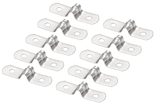 QUARKZMAN 0,2 Pouce Rigide Collier de Serrage x 45 Pcs Inox Acier Tension Attache Grillage Rigide Clips pour Tuyau Fixation