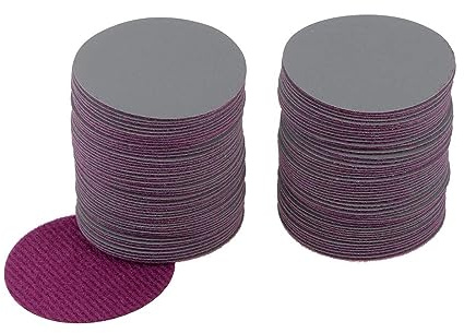 TA-VIGOR 100 st 50 mm våta och torra slipskivor, 2000 korn 5 cm krok och ögla sandpapper elektrostatisk sandplantering kiselkarbid slipskivor