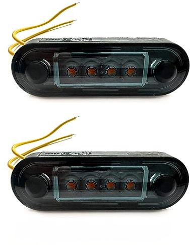 MelTruck2x LED Umrissleuchte/Seitenleuchte gelb 12V/24V für LKW, Anhänger, Wohnwagen E9