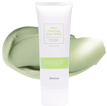 BibimCos Pore Cleansing Clay Mask Korean Skincare, Tiefenreinigung, Talgkontrolle, Feuchtigkeitsspendende Formel für Alle Hauttypen, Vegan, 100ml