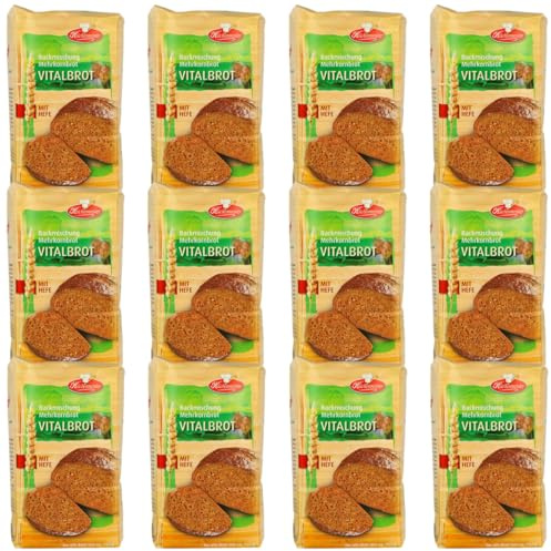Küchenmeister Vitalbrot-Backmischung 12 × 500 g – Für selbstgebackenes Vitalbrot