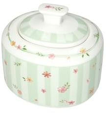 BRANDANI Pollen Vert Sucrier 10,5 x 10 cm Porcelaine