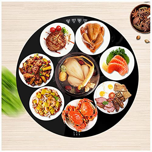 Plate Warmer Food Warming Tray with AdjusTemperature Control Multifunctional Round Electric Food Warmer Extra Large Hot Plate Fast Warmup Keeps Food Hot Safe for Continued