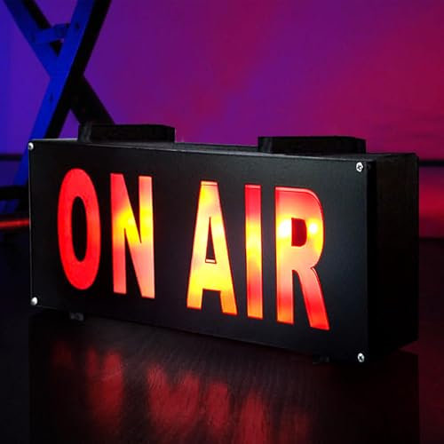Zeichen Aufnahmelicht, On Air Light Box, Live-On-Air-Neonschild, On Air Signs Light, On Air Schild, Studio Led Beleuchtet, Studio Warnlichtschild Für Studio/Heimstudio/Unternehmen/Schreibtisch Oder