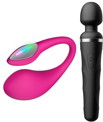 LOVENSE Lush 4 Vibrator, Sexspielzeug für die Paare, G-Punkt-Vibratoren für Frauen, LOVENSE Domi 2 Bluetooth Massagestab für Frauen & Männer