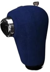 Copricambio Genuino Pelle Scamosciata Auto Pomello Cambio Della Copertura Leva Stick Maniglia Decorativa Guscio Protettivo Fo RHonda Per Vezel Per XRV 2015-2021 Coprileva del cambio(Blue)
