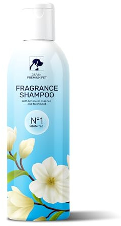 Japan Premium Katzen & Hunde Aromatisches Shampoo | Befeuchtendes Katzenshampoo & Hundeshampoo Sensitiv mit reduziertem Säuregehalt von pH 5,5 | Hundeshampoo Langhaar für Glänzendes Fell | 250 ml
