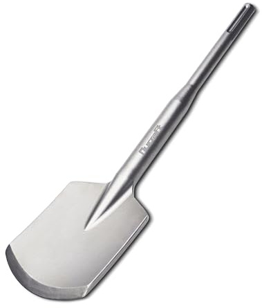 Nucraft SDS MAX Schaufelmeißel 115X460MM, Tonspaten Asphaltmeißel Abstemmen | Ideal für Erdaushub, Schlamm, Sand, hartes Erdreich Kies, Ton, Lehm und lockeren Beton