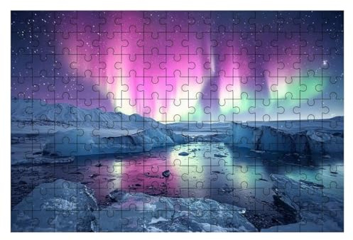 Puzzle 1500 Teile Aurora, Landschaft Puzzle 1500 Teile Erwachsene, Puzzel für Die Ganze Familie, Klassische Puzzles Geschicklichkeitsspiel, Holzpuzzle Geschenke für Frauen Geschenke für Männer -2151