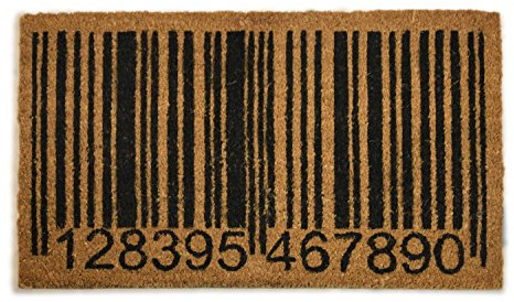 Non-Slip 40x70cm Heavy Duty Coir Door Floor Mats Rubber Backed Indoor Outdoor Matting Mat (Barcode)