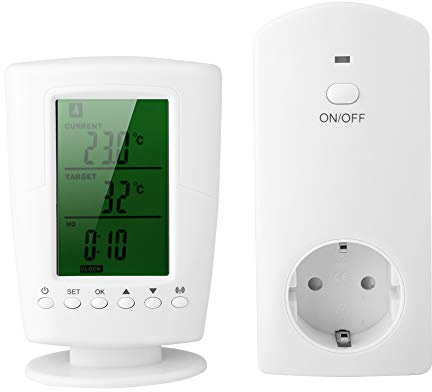 Enchufe de termostato inalámbrico, termostato inalámbrico programable y Enchufe Enchufe de Control de Temperatura Inteligente para el hogar(#2)