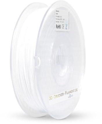 Z3D® FLEX TPU 2,85mm WEIß 500g 3D Drucker Filament - hochwertig, flexibel & elastisch, stoßfest, abriebfest, leicht zu drucken, ideal für flexible Teile, Gummimodelle & Prototypen