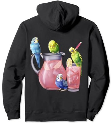 Perruches et limonade rose Sweat à Capuche