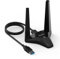 AC1300 USB WLAN Stick für PC/Laptop, 1300 Mbps USB 3.0 PC WLAN Adapter mit 2,4G/400Mbps + 5G/867Mbps, Magnetfuß, High Gain 2x3dBi Antennen, WLAN Mobiler Hotspot(Soft AP), WPS für Windows, Mac