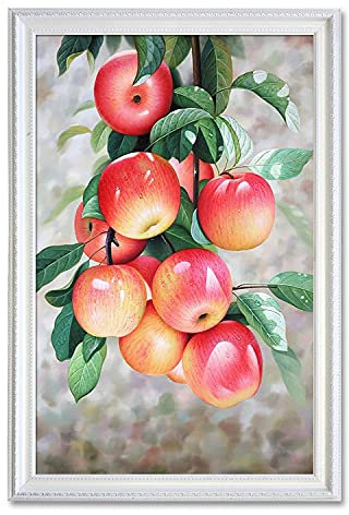 Diamant Painting Nummer Kit große Größe Apfelbaum DIY 5D Diamant Malerei Kit Erwachsene/kinder Vollbohrer Crystal Strass Stickerei Bilder Kreuzstich Handwerk Wall Decor Gemälde 50x100cm