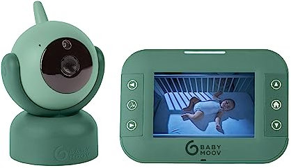 Babymoov Babyphone mit Kamera YOO-Twist - 360 Grad Kamera mit Fernsteuerung, 3,5 Bildschirm, Sleep Technology, Nachtsicht, 2-fach Zoom