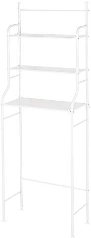 THINFAR Badezimmerregal, 3 Ebenen, platzsparend, Organizer, Aufbewahrungsregal, Regal für das Badezimmer über der Waschmaschine-55 x 26 x 165 cm (Weiß)