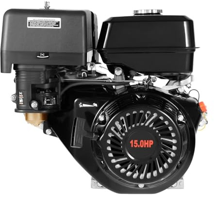 Motor de gasolina de 420CC, 15 CV, 9KW, motor estacionario de 4 tiempos, motor industrial, motor de gasolina de 1 cilindro refrigerado por aire, alta calidad, con alarma de aceite (3600r/min, diámetro