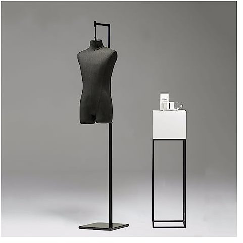 Weibliche Schneiderpuppe, schwarzer Schaufensterpuppenkörper, Torso, Schneiderpuppe zum Nähen, 47-71 Zoll, Verstellbarer weiblicher männlicher Schaufensterpuppen-Nähtors