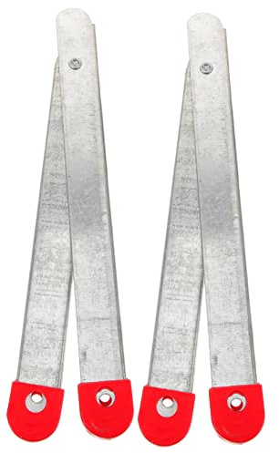 Veemoon Klapp Leiterscharnier 47cm Aus Aluminiumlegierung Leiter Spurstange Ersatzteile Dachbodenleiterscharnier Für Klappleitern Mit Schrauben Und Dekomontagekopf Stabiler Falthebel Für Trittleitern