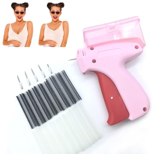MOTUZP Mini-Stichpistolen-Set, Mikro-Tagging-Pistole für Kleidung, Feine Mini-Tagging-Pistole, Schnellfixierer für Kleidung, Schnellstich-Nähpistole, Nähpistole, Saumwerkzeug mit Nadel