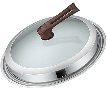 PHENOFICE Sichtbarer Pfannendeckel Aus Glas Mit Belüftungsöffnung Für Töpfe Und Pfannen Praktisches Kochgeschirr-zubehör Zum Abdecken Und Beobachten Der Speisen