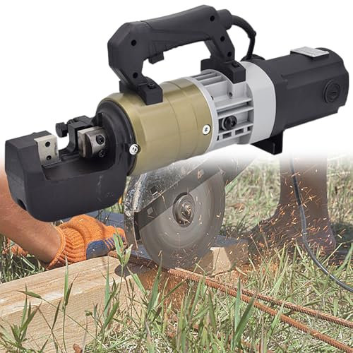 GESAIDES 1800 W Elektrischer Bewehrungsschneider, Hydraulischer Elektrischer Bewehrungsschneider, Schnittgeschwindigkeit 2–5 s, mit Tragbarer Aufbewahrungsbox,5to25mm