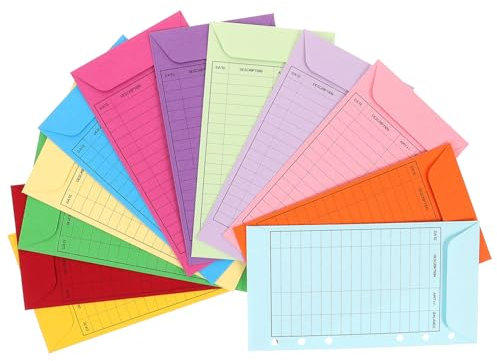 DIYEAH 12stücke Kleine Geldumschläge Für Bargeld Budget Ordnertaschen Sparumschläge Buch Geldhalter