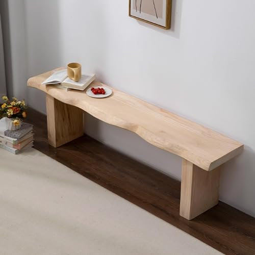 WXZXWXZX Sitzbank Holz Eckbank Esszimmer Hocker Holzbank Küchenbank Bank Flur Esszimmerbank Bettbank Essbank Gartenbank Fußhocker Garderobenbank für Wohnzimmer Schlafzimmer Eingang(180cm(70.87in))