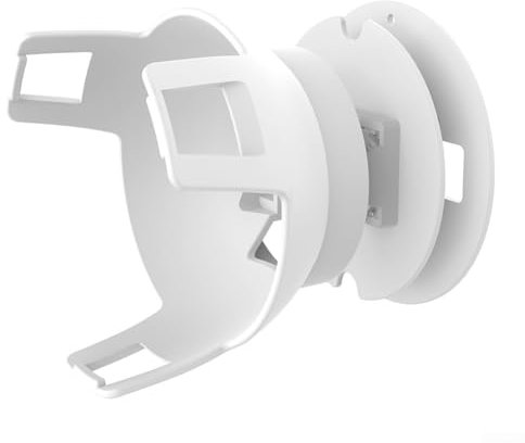 PETSTIBLE Supporto da parete per altoparlanti Echo-POP, design salvaspazio e gestione dei cavi (bianco)