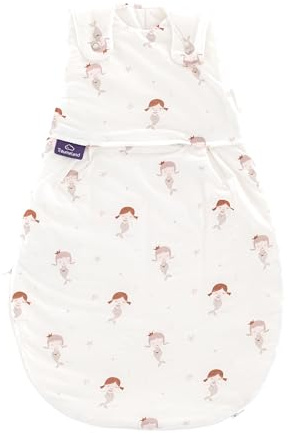 Dreameland, sacco nanna Love Mermaid, 3 pezzi, sacco nanna traspirante, 2,5 TOG, sacco a pelo per tutto l'anno, per l'estate e l'inverno, certificato Öko-Tex 100