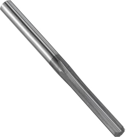QUARKZMAN Escariador de mandril de 4 mm H7 de carburo sólido para torno con 4 flautas espirales y vástago recto, herramienta de fresadodo para metal y madera para escariado de agujeros