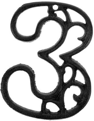 jojofuny Cast Wall Decoration House Numbers outside Door Number Address Plaques for Front Door Decor